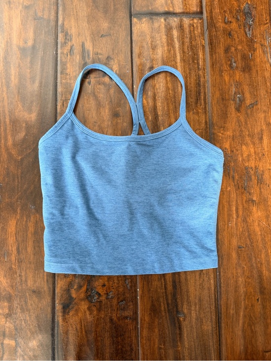 Beyond Yoga Tops - Beyond Yoga Heathered Blue Cropped Tank